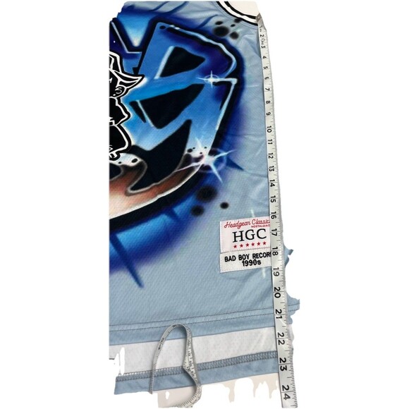 Bad Boy Records Men's Headgear Classics Embroidered Basketball Jersey Blue 2XL - Picture 7 of 12